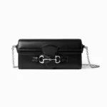 Gucci Women Wallet On Chain With Horsebit-Black A006YU