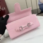 Gucci Women Wallet On Chain With Horsebit-Pink A006YU