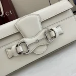 Gucci Women Wallet On Chain With Horsebit-White A006YU