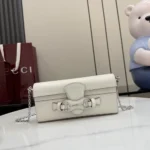 Gucci Women Wallet On Chain With Horsebit-White A006YU