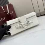 Gucci Women Wallet On Chain With Horsebit-White A006YU