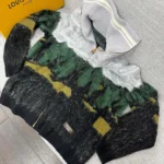 Louis Vuitton LV Men Jacquard Zippered Turtleneck Cardigan 1AKLVW