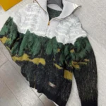 Louis Vuitton LV Men Jacquard Zippered Turtleneck Cardigan 1AKLVW