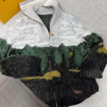 Louis Vuitton LV Men Jacquard Zippered Turtleneck Cardigan 1AKLVW