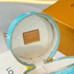 Louis Vuitton LV Unisex Sunset Pouch Bag Charm Light Blue M04389