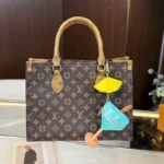 Louis Vuitton LV Unisex Sunset Pouch Bag Charm Light Blue M04389