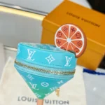 Louis Vuitton LV Unisex Sunset Pouch Bag Charm Light Blue M04389