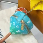 Louis Vuitton LV Unisex Sunset Pouch Bag Charm Light Blue M04389