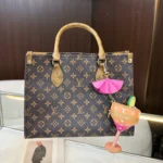 Louis Vuitton LV Unisex Sunset Pouch Bag Charm Orange M04194