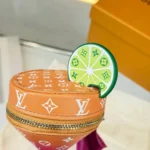 Louis Vuitton LV Unisex Sunset Pouch Bag Charm Orange M04194