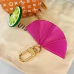 Louis Vuitton LV Unisex Sunset Pouch Bag Charm Orange M04194