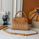 Louis Vuitton LV Women Capucines BB Handbag Taurillon Leather Gold-toned - Image 2