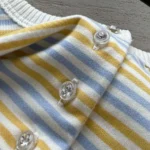 Louis Vuitton LV Women Striped Jersey Henley T-shirt 1AKEEA