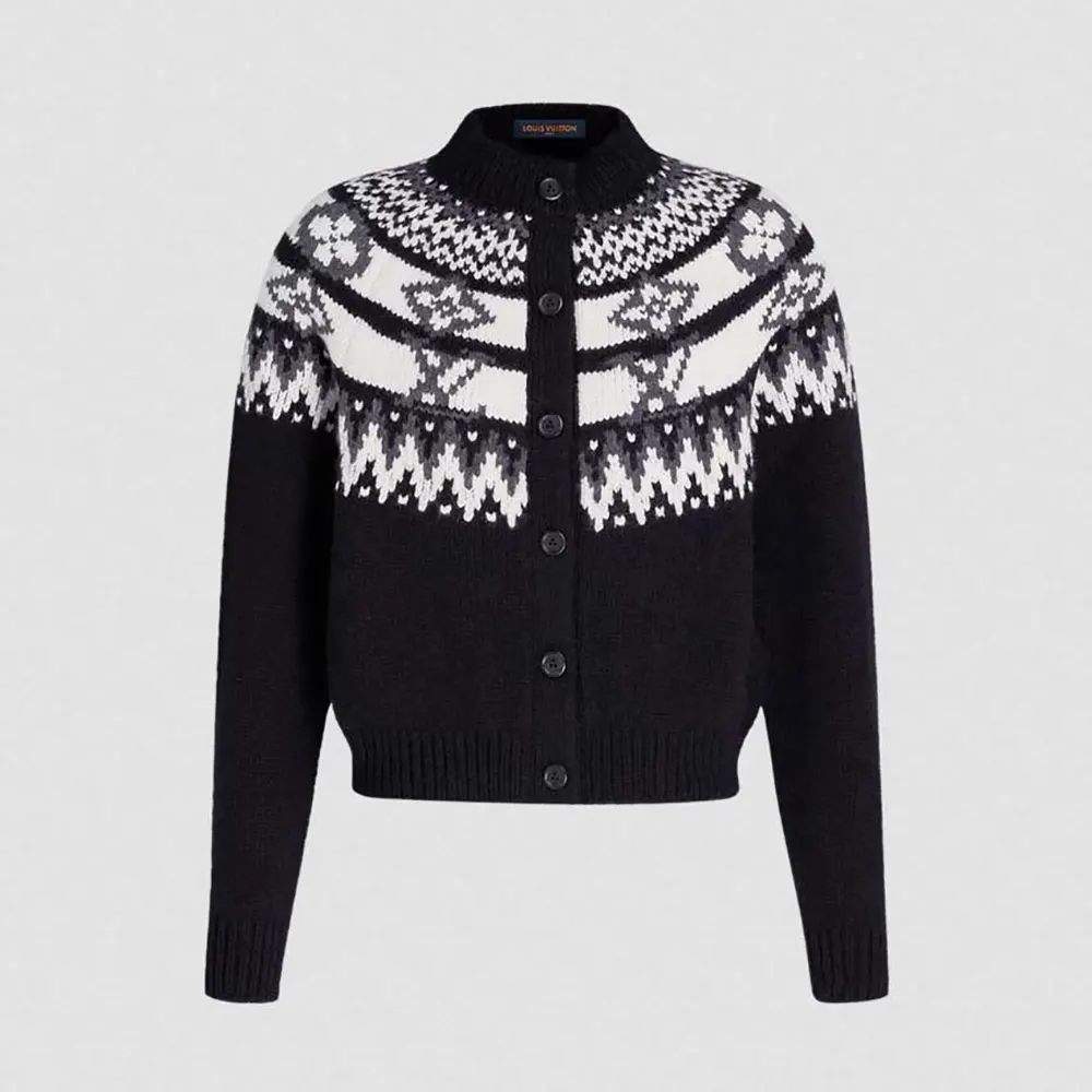 Louis Vuitton Women Alpine Knit Cardigan-Black 1AKWRQ (1) Louis Vuitton Women Alpine Knit Cardigan-Black 1AKWRQ