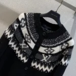 Louis Vuitton Women Alpine Knit Cardigan-Black 1AKWRQ