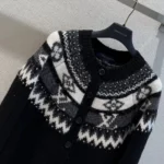 Louis Vuitton Women Alpine Knit Cardigan-Black 1AKWRQ