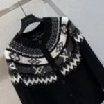 Louis Vuitton Women Alpine Knit Cardigan-Black 1AKWRQ