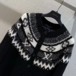 Louis Vuitton Women Alpine Knit Cardigan-Black 1AKWRQ