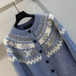 Louis Vuitton Women Alpine Knit Cardigan-Blue 1AKWRY