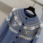 Louis Vuitton Women Alpine Knit Cardigan-Blue 1AKWRY
