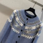 Louis Vuitton Women Alpine Knit Cardigan-Blue 1AKWRY