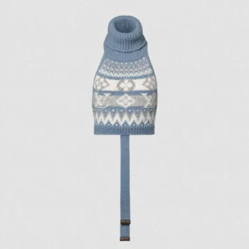 Louis Vuitton Women Alpine Knit Crop Top-Blue 1AKWSE