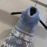 Louis Vuitton Women Alpine Knit Crop Top-Blue 1AKWSE