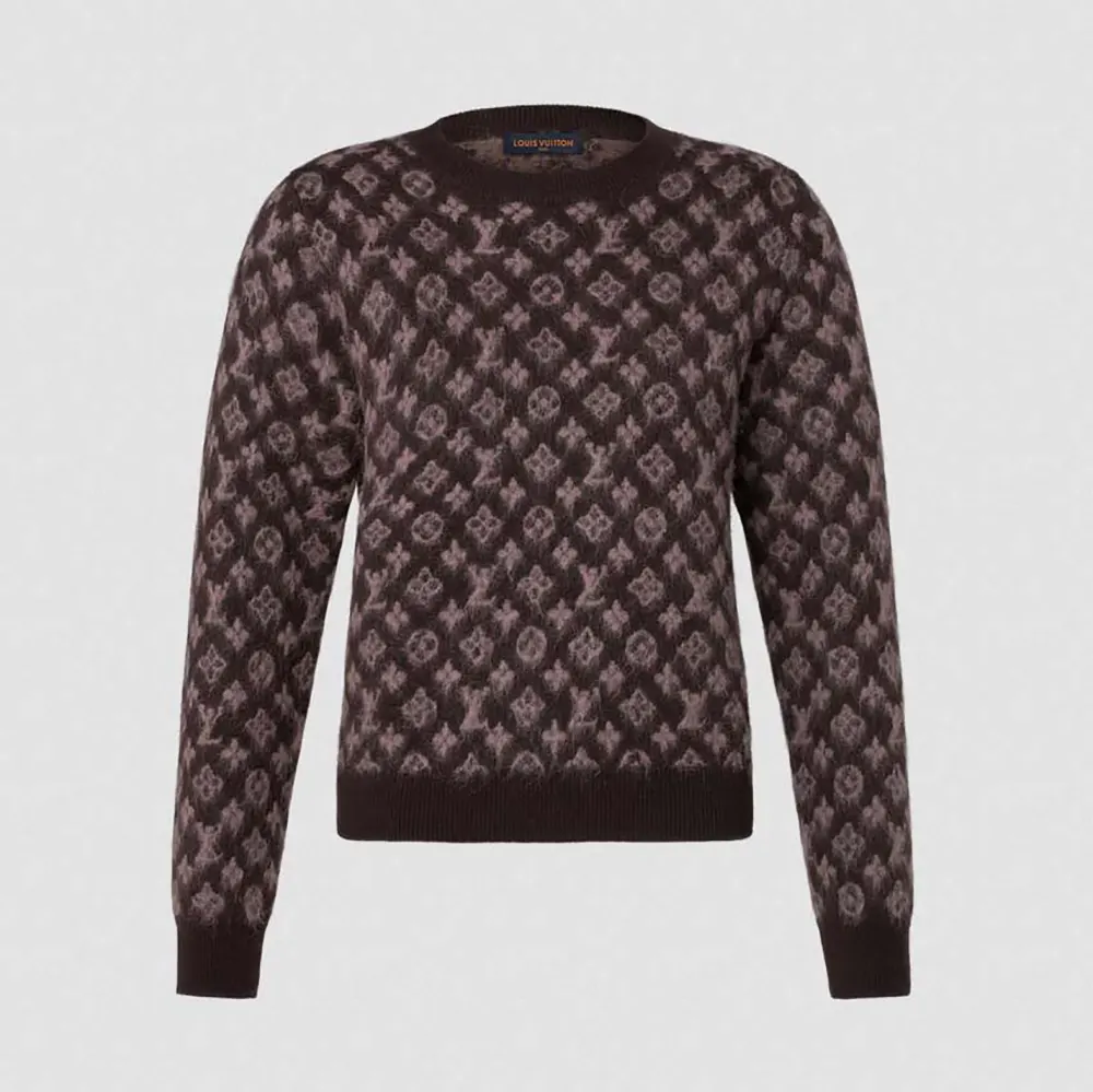 Louis Vuitton Women Brushed Monogram Pullover 1AKWLY (1) Louis Vuitton Women Brushed Monogram Pullover 1AKWLY