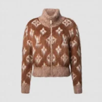 Louis Vuitton Women Brushed Monogram Zip-Up Jacket 1AKWI6