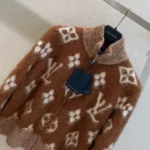 Louis Vuitton Women Brushed Monogram Zip-Up Jacket 1AKWI6