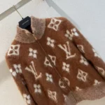 Louis Vuitton Women Brushed Monogram Zip-Up Jacket 1AKWI6