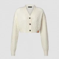 Louis Vuitton Women Cropped Cable Knit Cardigan 1AKWK6