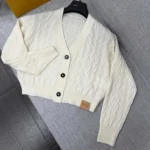 Louis Vuitton Women Cropped Cable Knit Cardigan 1AKWK6