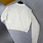 Louis Vuitton Women Cropped Cable Knit Cardigan 1AKWK6