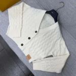 Louis Vuitton Women Cropped Cable Knit Cardigan 1AKWK6