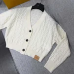 Louis Vuitton Women Cropped Cable Knit Cardigan 1AKWK6