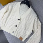 Louis Vuitton Women Cropped Cable Knit Cardigan 1AKWK6