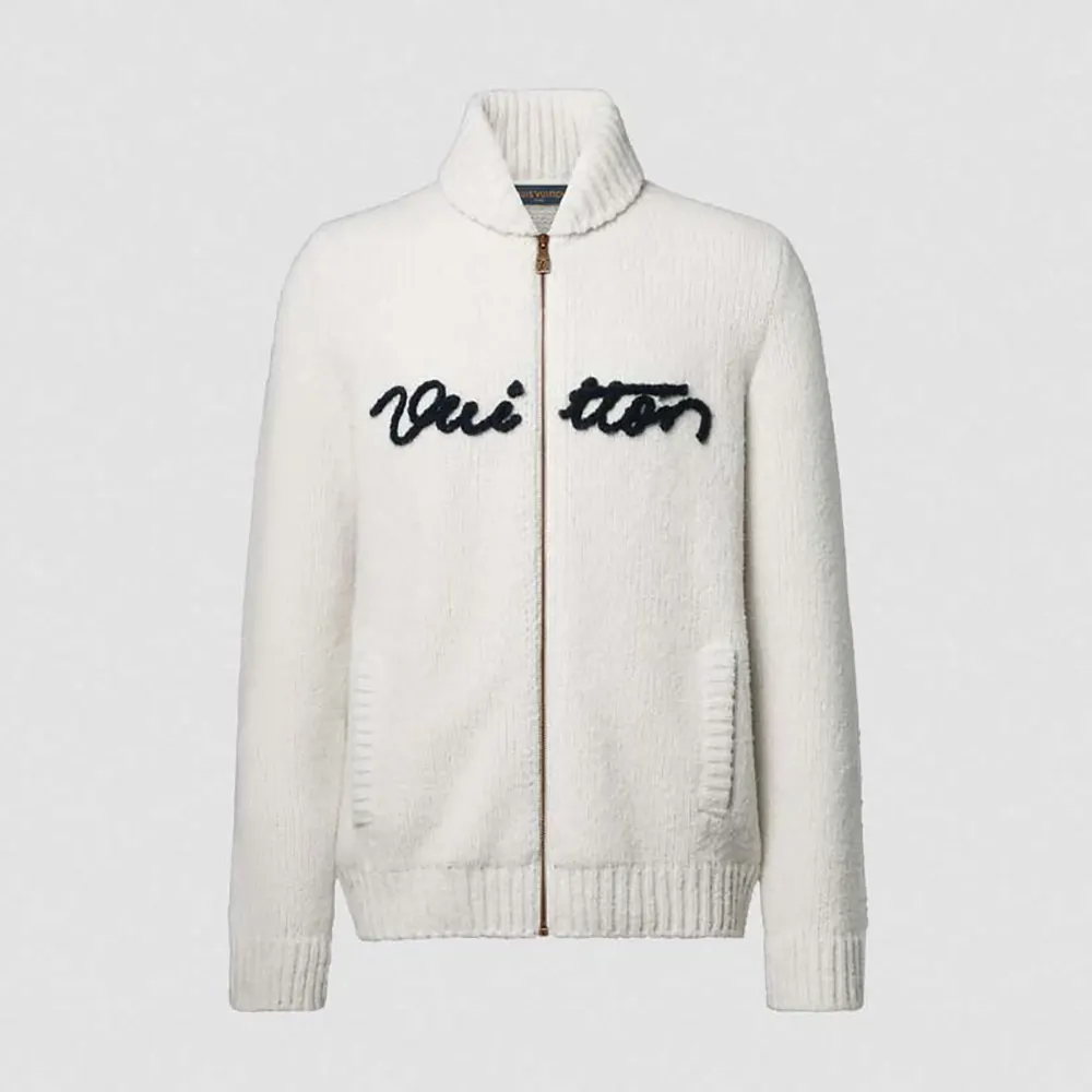 Louis Vuitton Women Embroidered Signature Zippered Blouson 1AKLWC (1) Louis Vuitton Women Embroidered Signature Zippered Blouson 1AKLWC