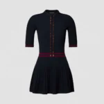 Louis Vuitton Women Varsity Stripe Cable Knit Dress 1AKFOY