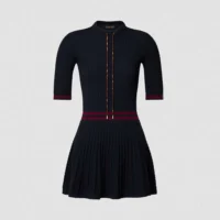 Louis Vuitton Women Varsity Stripe Cable Knit Dress 1AKFOY