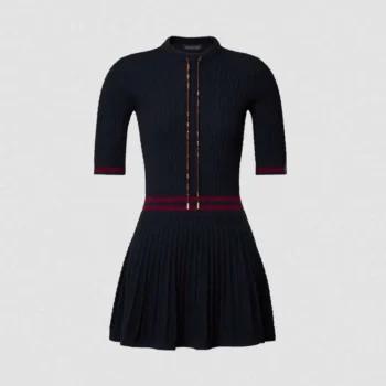 Louis Vuitton Women Varsity Stripe Cable Knit Dress 1AKFOY